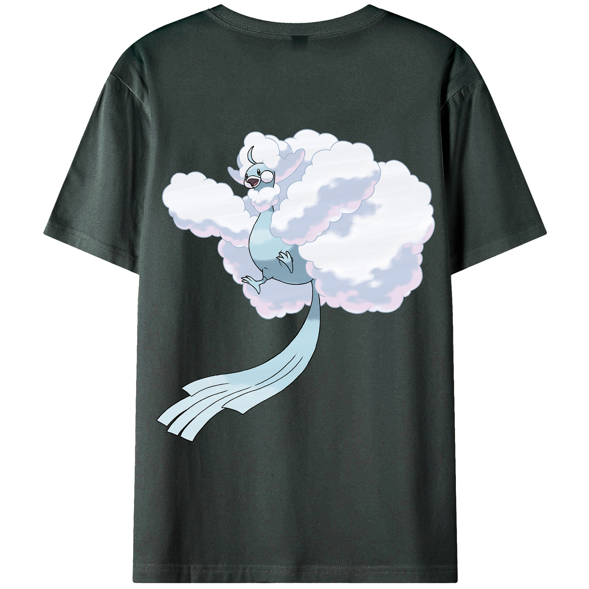 （画像用） ポケットモンスター Pokémon 綿100％ メンズ半袖Tシャツ（バックプリント） 通気性